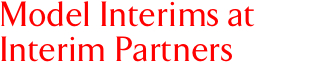 Model Interims at Interim Partners